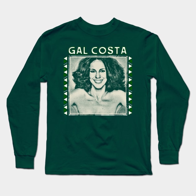 Gal Costa /\/ Retro Original Fan Art Design Long Sleeve T-Shirt by DankFutura